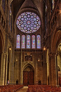 South rose window of Chartres Cathedral.