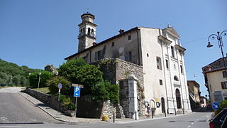 Church of Beata Vergine del Corlo at the entrance of the old town