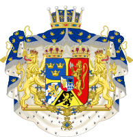 Arms as Prince of Sweden and Norway, Duke of Västergötland 1861 to 1905
