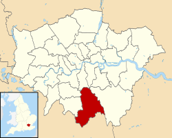 Croydon shown within Greater London