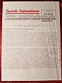 Seite 1 der Deutsche Informationen Nr. 250 vom 12. Oktober 1937. Berichtet wird hier über die in der nationalsozialistischen Presse erhobene Forderung nach Herausgabe der Kolonien Frankreichs und Englands