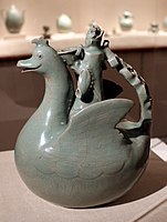 Gorea kingdom period's celadon togi, ducks are helpers of souls to get across the river to the celestial land after death.