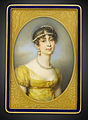 Miniature portrait of the Empress Josephine on an 18k gold snuff box, with Jean Baptiste Isabey. Circa 1810.