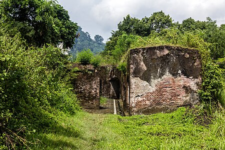 Entrance to fortifications, Benteng Pendem, Cilacap
