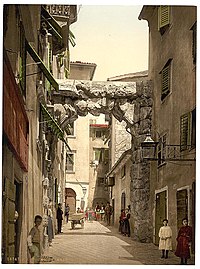 Rijeka, Roman Arch in the Old City, c.1900