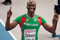 Francis Obikwelu, 2004 Olympiazweiter und amtierender Europameister, belegte Rang vier