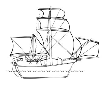 Extinct odi (ship) of Huvadu design type from the Southern Atolls.
