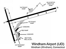 Location of Windham Airport
