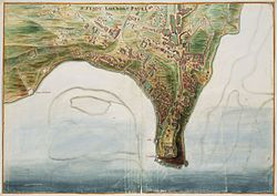 The city of Luanda by Johannes Vingboons (1665)