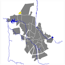 Karte von Hakahana im Stadtgebiet von Windhoek