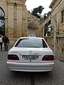 Taxi in Malta mit Kennzeichen „TAXI“