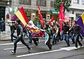 Spanish Republican flags in a demonstration in Oviedo, April 2009