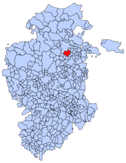 Municipal location of Los Barrios de Bureba in Burgos province