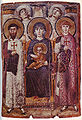 St. George with the Virgin Mary and Child, St. Theodore and angels, late 6th century