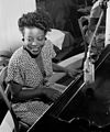 Image 4 Mary Lou Williams Photograph credit: William P. Gottlieb; restored by Adam Cuerden Mary Lou Williams (May 8, 1910 – May 28, 1981) was an American jazz pianist, arranger, and composer. She wrote hundreds of compositions and arrangements and recorded more than one hundred records. Williams wrote and arranged for Duke Ellington and Benny Goodman, and she was friend, mentor and teacher to numerous other jazz musicians. The second of eleven children, she was born in Atlanta, Georgia, and grew up in the East Liberty neighborhood of Pittsburgh, Pennsylvania. A young musical prodigy, she taught herself to play the piano at the age of three. This photograph of Williams at the piano was taken by William P. Gottlieb around 1946. More selected pictures