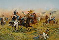 Schlacht bei Nachod: Das 8. Dragoner-Regiment „König Friedrich III.“ bei Náchod am 27. Juni 1866