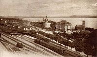 Neuchâtel station around 1897