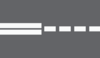 805 Dichte weiße Trennlinie – Warnung vor Erscheinen einer durchgehenden doppelten Trennlinie: Vor Beginn der doppelten durchgehenden Trennlinie auf den rechten Fahrstreifen wechseln