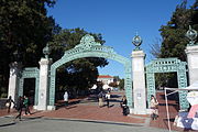 Sather Gate, University of California, Berkeley, Berkeley, California, 1910.