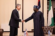 Secretary Blinken with Nigerian President Bola Tinubu in Abuja, Nigeria, January 2024