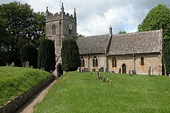 St Peter's Church in Upper Slaughter doubled as the Anglican church in Kembleford[22]