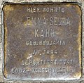 Stolperstein für Emma Selma Kahn (Schaevenstraße 4)