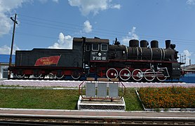 Em708-89 locomotive at Trostyanets-Smorodyne