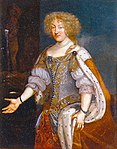 Die Mutter: Magdalena Sibylla von Hessen-Darmstadt, Porträt von 1675, unbekannter schwedischer Hofmaler