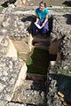 Eingelassene Taufpiscina in den Ruinen von Agia Trias, Zypern