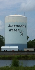Water tower of Alexandria, LA