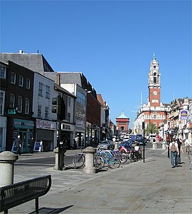 Das Stadtzentrum von Colchester (2004)