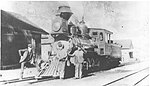 Denver & Rio Grande Railroad #223, ca. 1900, Cimarron, Colorado. Friends of the Cumbres & Toltec Scenic Railroad collection.