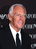 Giorgio Armani, founder of the Armani company