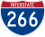 Interstate 266 marker