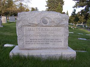 Grave marker of James E. Talmage