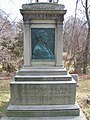 Josiah Gilbert Holland monument, Springfield Cemetery, Massachusetts (1881).