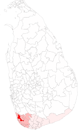 Location of Karandeniya