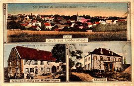 Postcard views of Liederschiedt in 1931