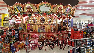 Carousel in the toy dept.