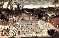 Fountain of Youth by Lucas Cranach the Elder, 1546