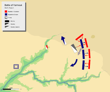 day 6 phase 3, showing khalid's cavalry routed Byzantine cavalry off the field and attacking Byzantine left centre at its rear.
