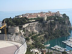 The Rock of Monaco from Monaco's exotic garden