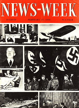 Die erste Ausgabe 1933, mit einem Bericht über die NS-Machtergreifung in Deutschland