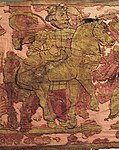 Yuezhi horseman. Noin-Ula carpet.[9]