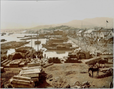 Otaru port in 1909