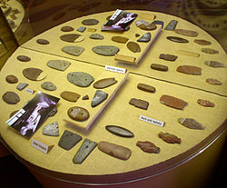 Atlatl weights and carved stone gorgets