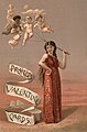 "Prang's Valentine cards" 1883 advertisement for L. Prang & Co., digitally restored.