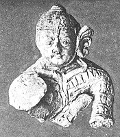 Shorchuk soldier statuette, Tang dynasty, 6th-7th century.