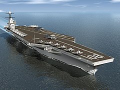 Artist's rendering of USS Enterprise (CVN-80), a Gerald R. Ford-class aircraft carrier currently under construction