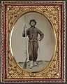 Photograph believed to be Private Alonzo F. Thompson, Company C, 14th Regiment, New York State Militia[22]